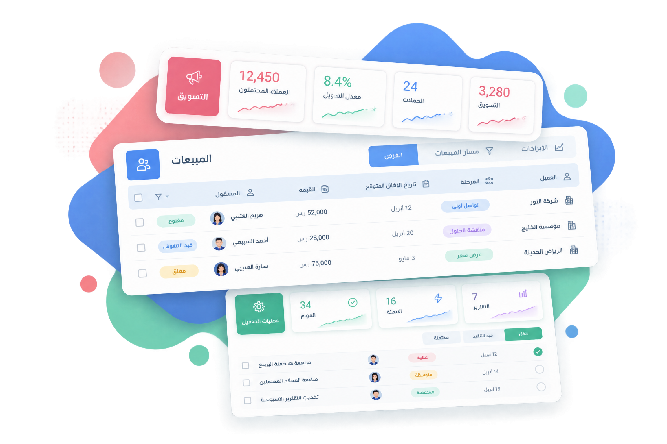 اربط التسويق والمبيعات وعمليات التشغيل في مكان واحد